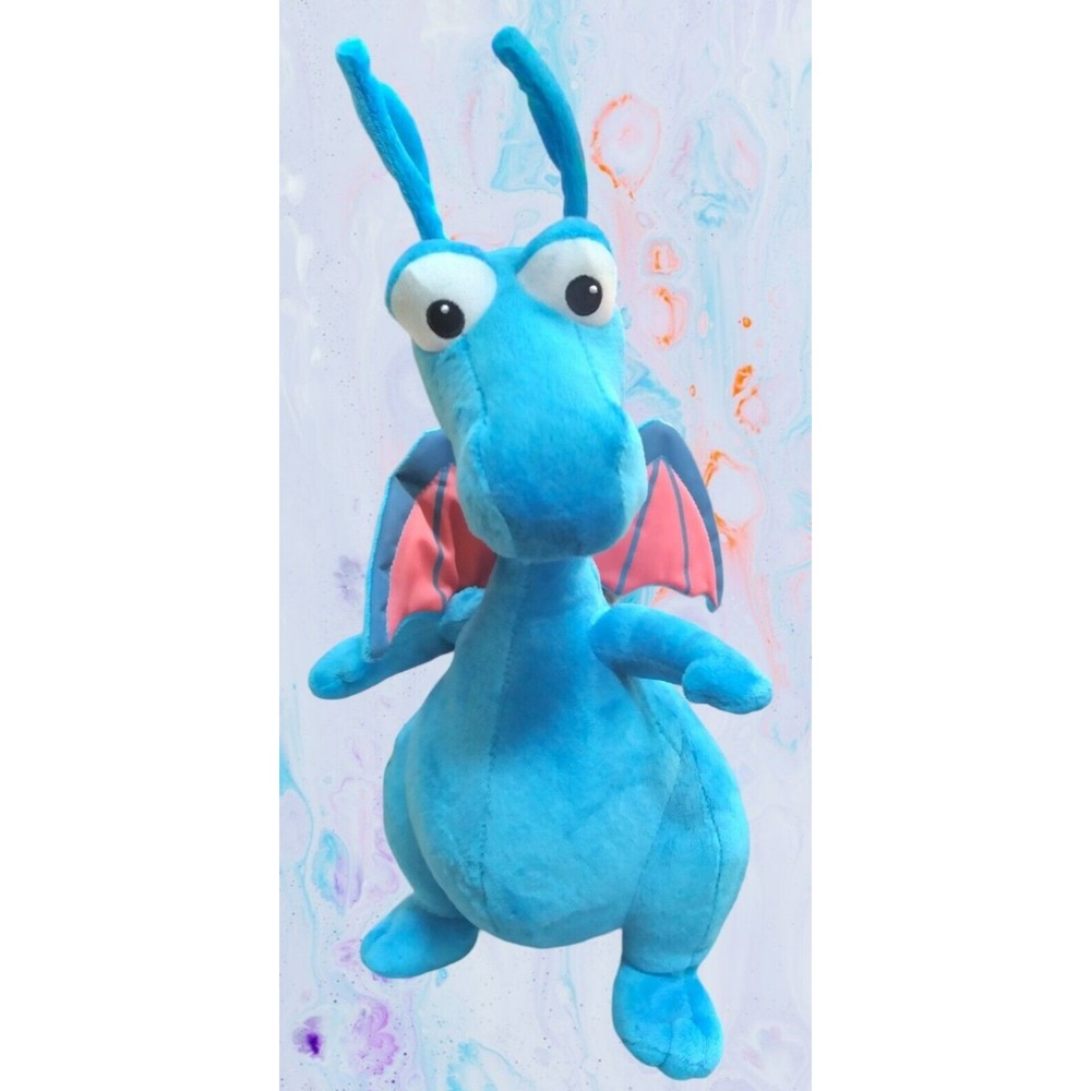 Disney Doc McStuffins Talking Stuffy 13" Plush Blue Dragon Just Play Tested EC